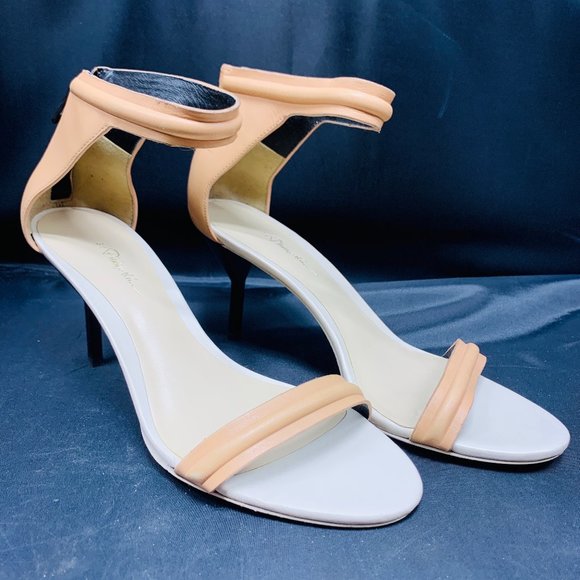 3.1 Phillip Lim Nude Ankle Strap Sandals - Picture 1 of 9